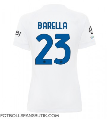 Inter Milan Nicolo Barella #23 Replika Bortatröja Damer 2023-24 Kortärmad